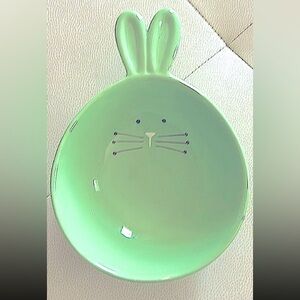 Clayre & Eef Bunny Bowl -Green Vintage Easter Candy Entertaining Kitchen